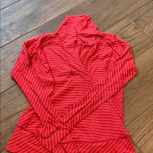 Red long sleeve Lululemon jacket